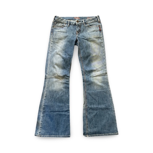 Y2K womens SILVER JEANS Amie 29/32 flare cut Blue Jeans - Picture 1 of 5